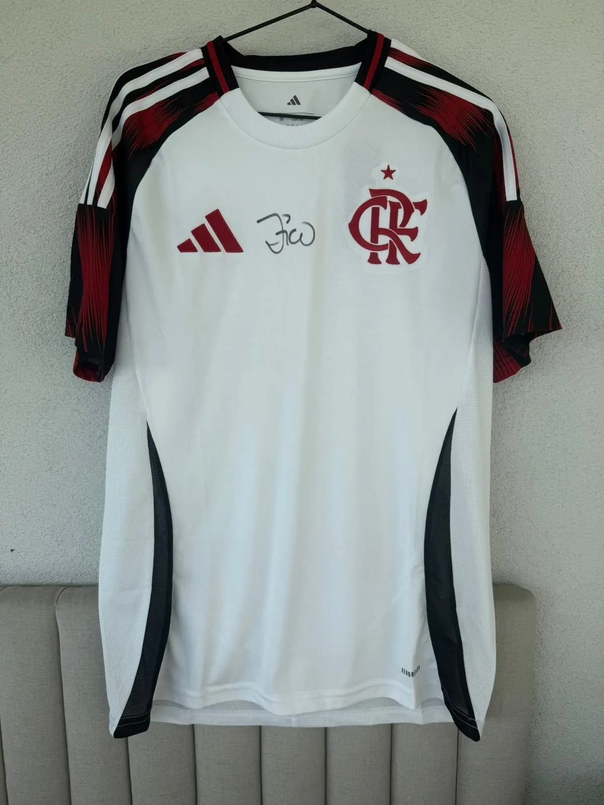 3 Camisas Autografadas com Dedicatória Zico Brancas 2025