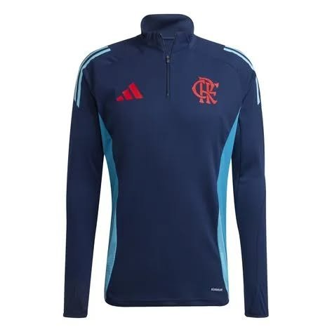 Moletom Treino Comissão Técnica Flamengo Adidas 2025/26 Azul JE6630