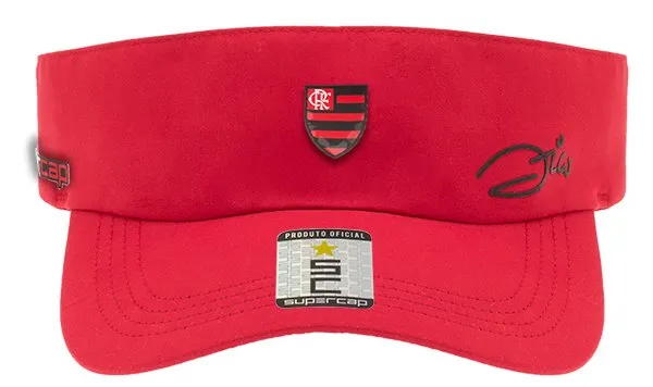 Viseira Zico Silk Flamengo Faixa Microfibra