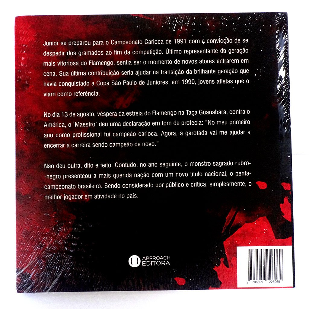 Livro "Maestro" com autógrafo e dedicatória do Junior