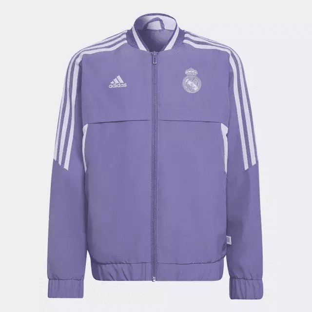 Jaqueta Hino Real Madrid Infantil - Roxo adidas HA2529