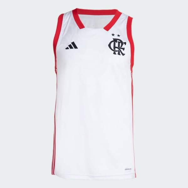 Regata de Basquete Flamengo Adidas Branca 2024/25 JJ0663