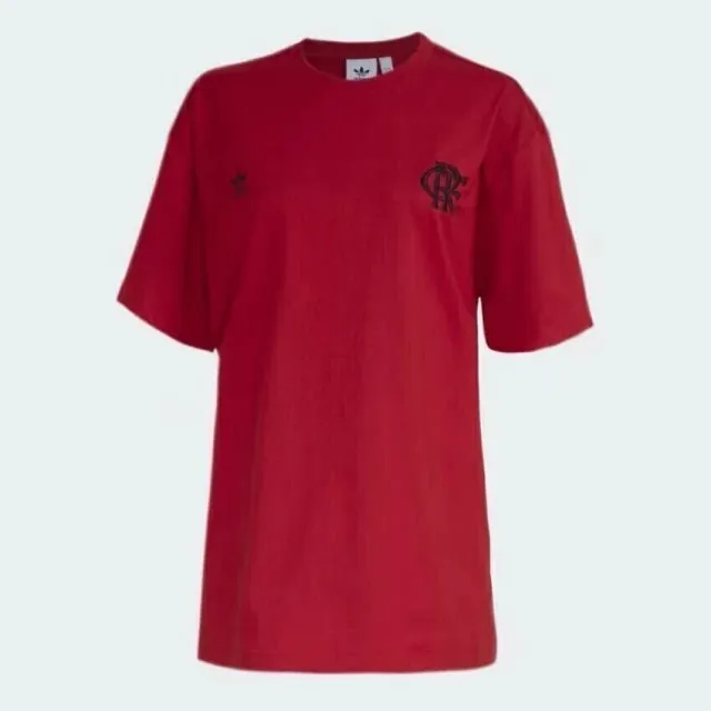 Camiseta Adidas CR Flamengo Feminina Vermelha HA4393