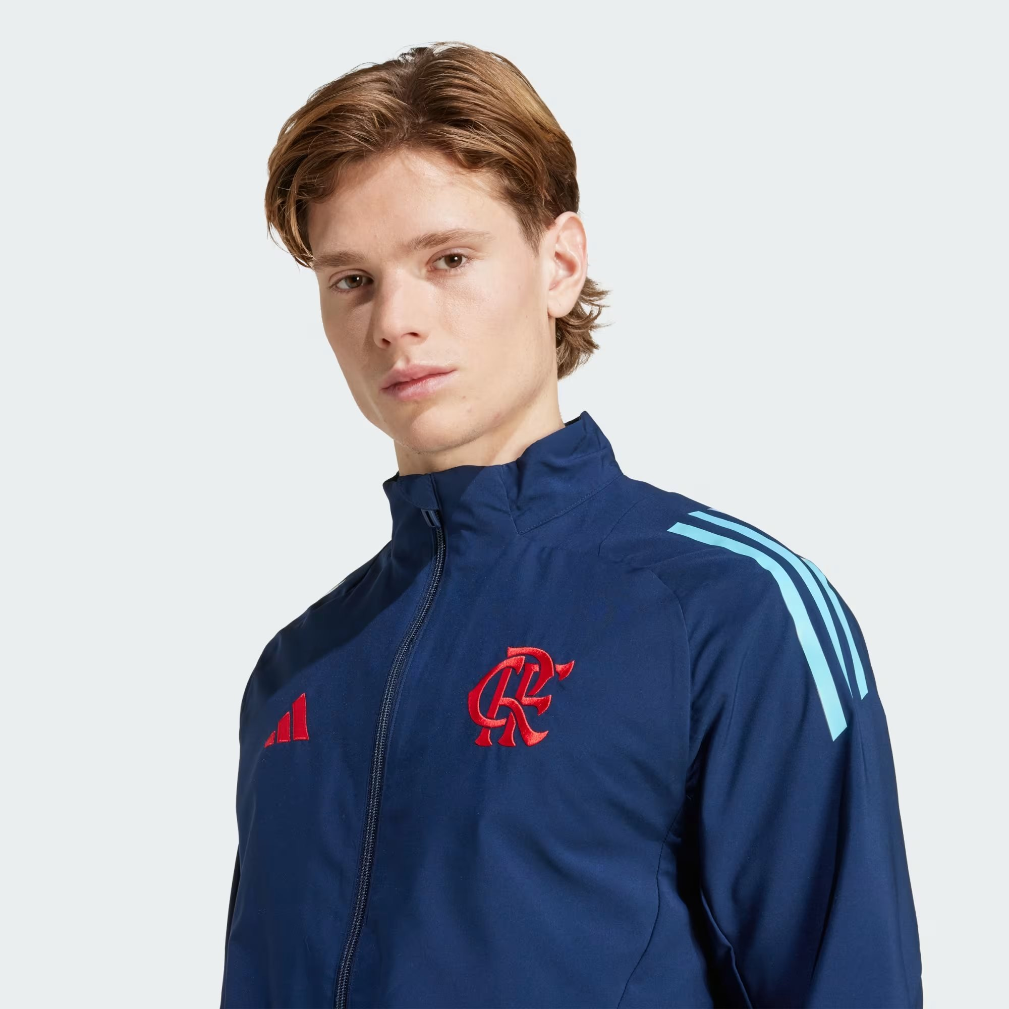 Jaqueta Flamengo Adidas Apresentação 2025 Azul JE6616