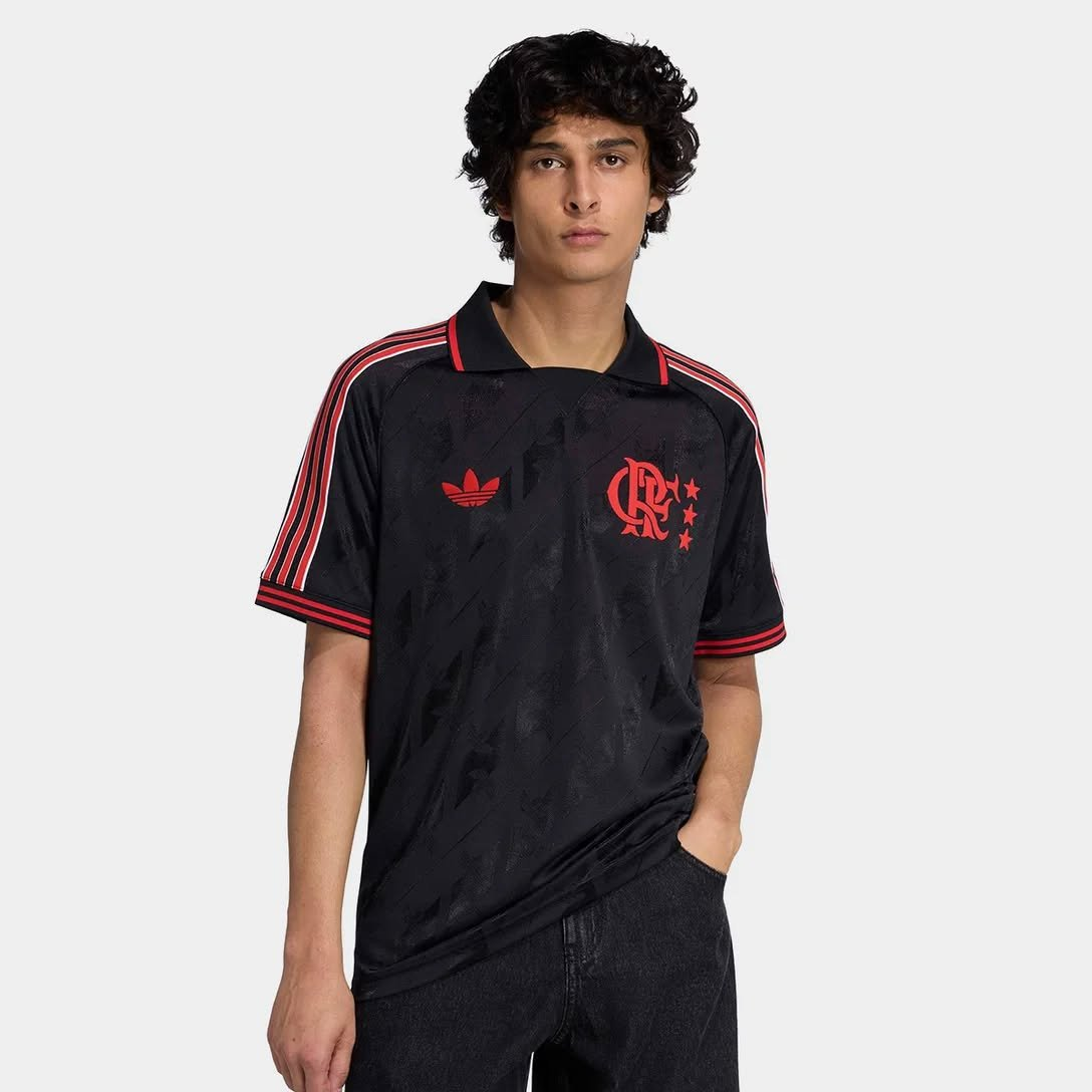 Camisa Flamengo Adidas Lifestyler Preta 2025 KC7921