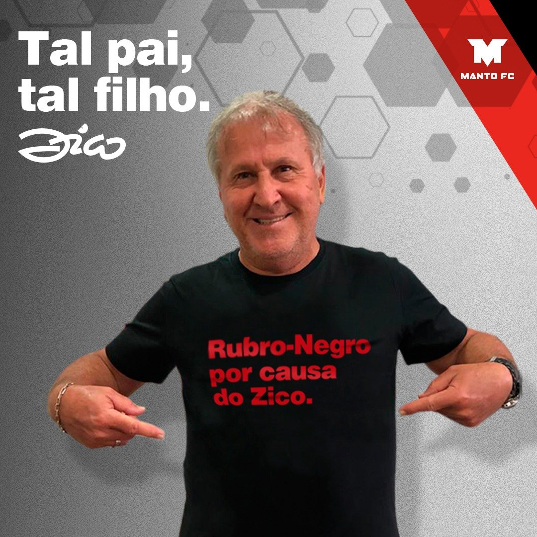 Camisa Pai "Rubro-Negro por causa do Zico"