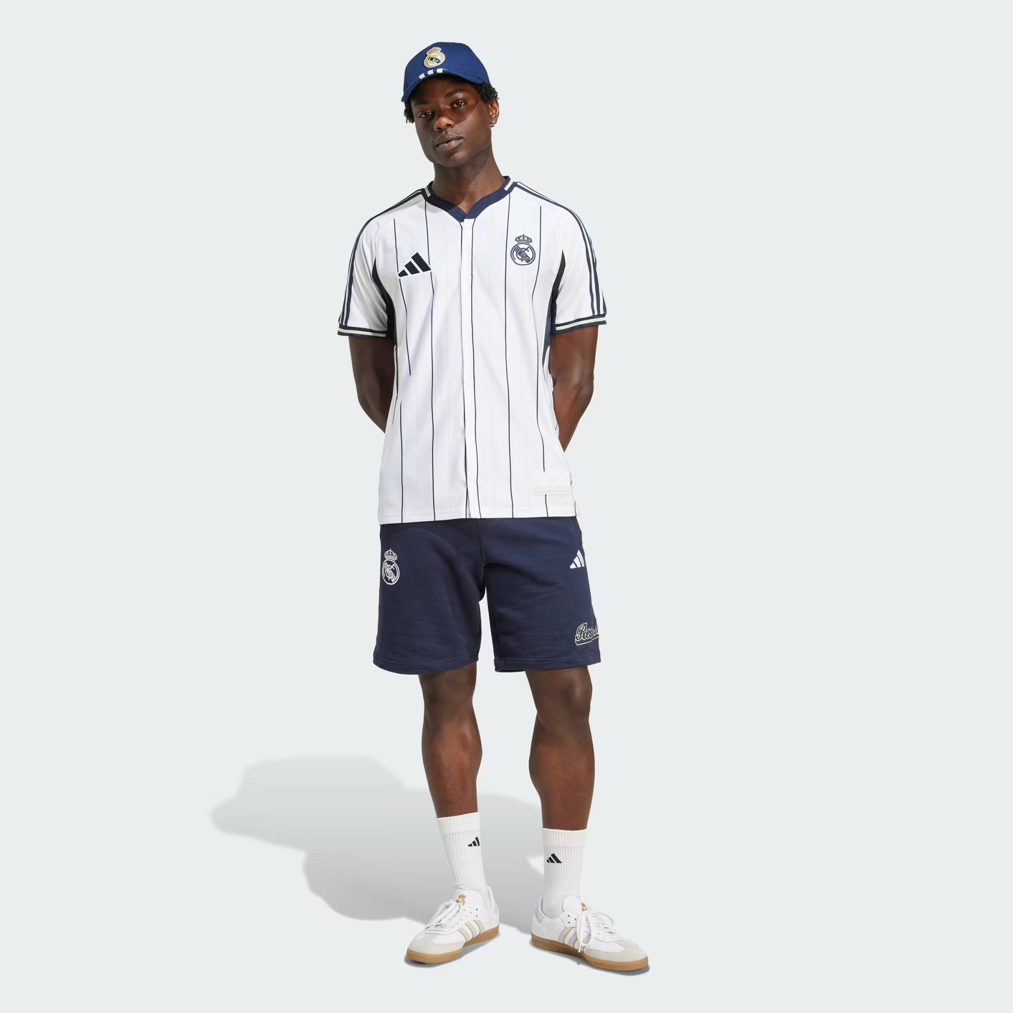 Camisa Real Madrid Adidas Baseball Estados Unidos US Pack 2025 Branca JN3073