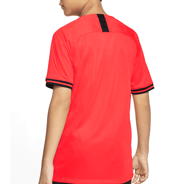 Camisa Jordan Paris SaintGermain juvenil Away 1920 s/n Torcedor Nike - Vermelho + Preto AJ5816-613