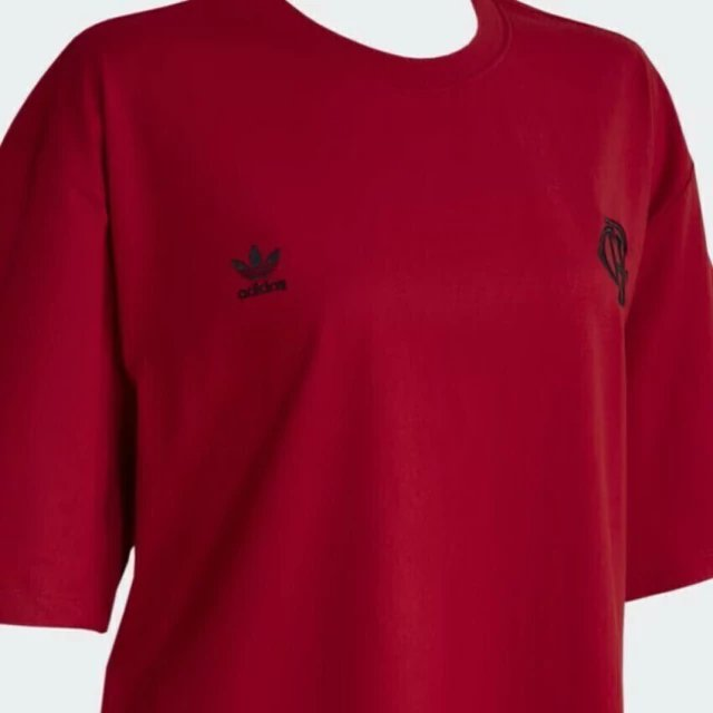 Camiseta Adidas CR Flamengo Feminina Vermelha HA4393
