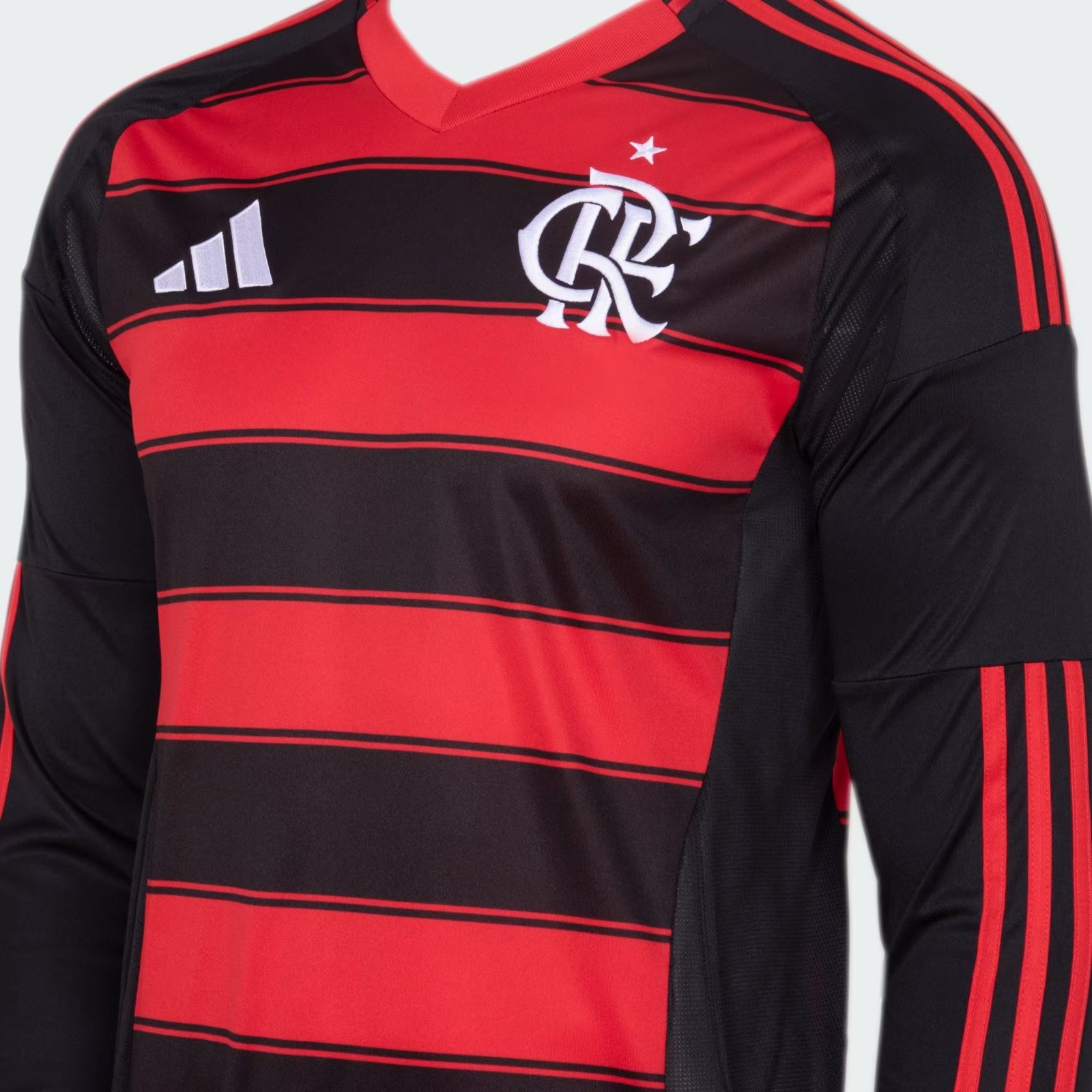 Camisa Flamengo Adidas I 2025/26 Manga Longa IV6046