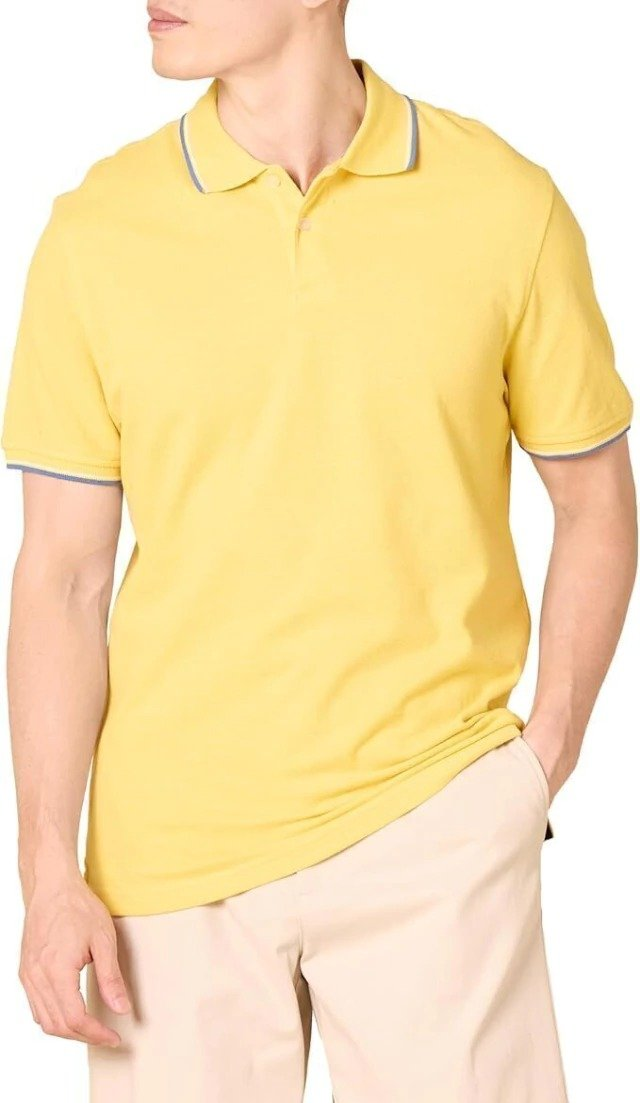 Camisa Polo Original Amazon Essentials Regular Fit - Malha Piquet