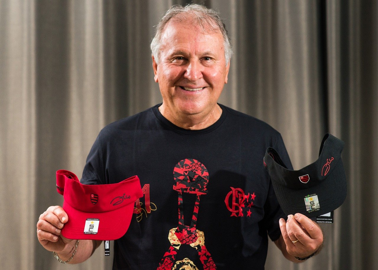Viseira Zico Silk Flamengo Faixa Microfibra