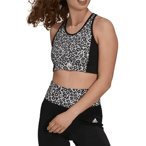 Top Esportivo Adidas + Farm Rio Aeroready 3-Stripes - Coleção 2021 GS6339