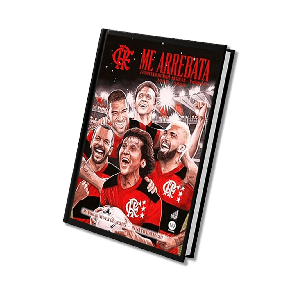LIVRO "ME ARREBATA – EPOPEIAS RUBRO-NEGRAS"-  Volume 3 + CARD ZICO AUTOGRAFADO