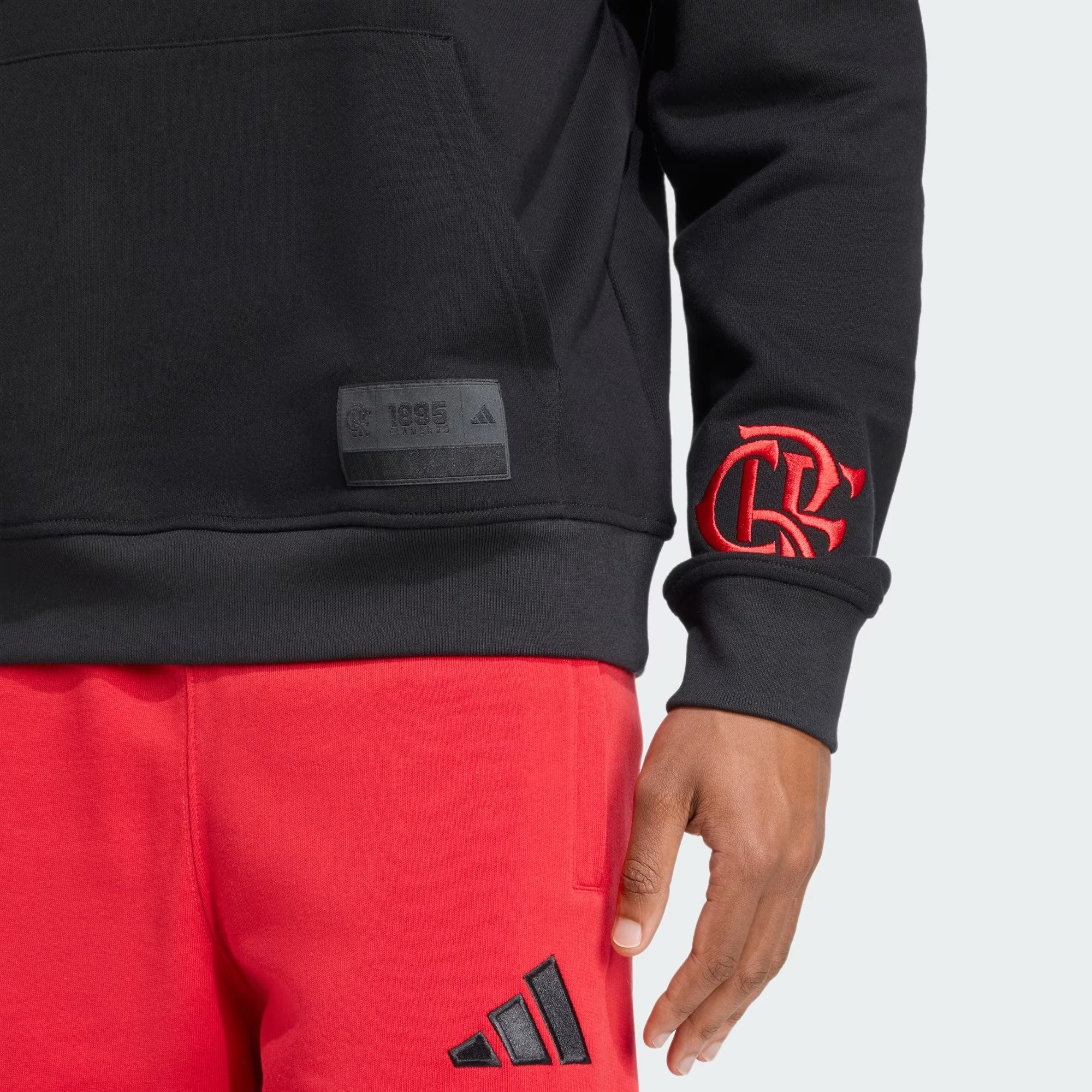 Moletom Flamengo Adidas Estados Unidos US Pack 2025 Preto JN0881