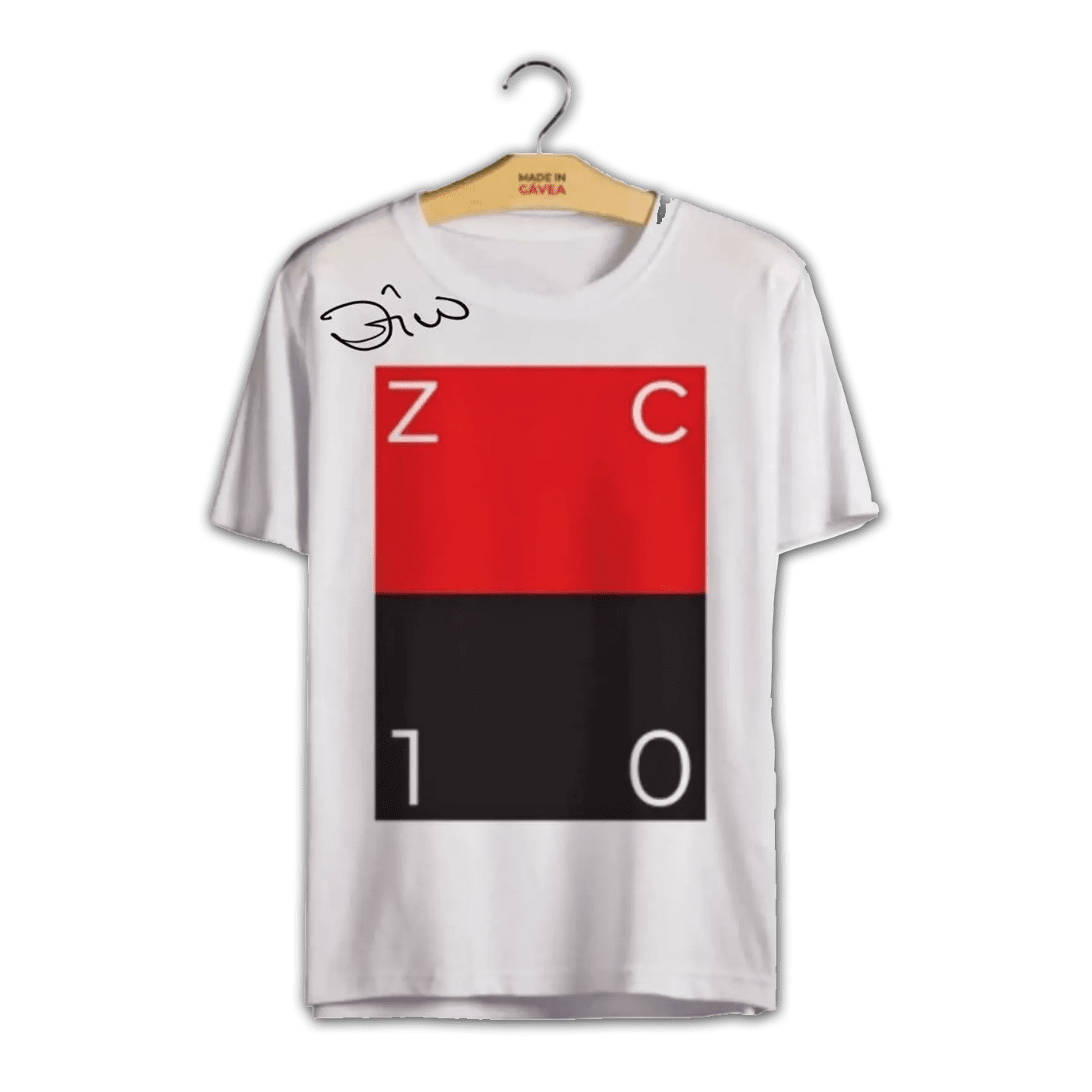 Camisa Zico 10  (Autógrafo manual do Zico)