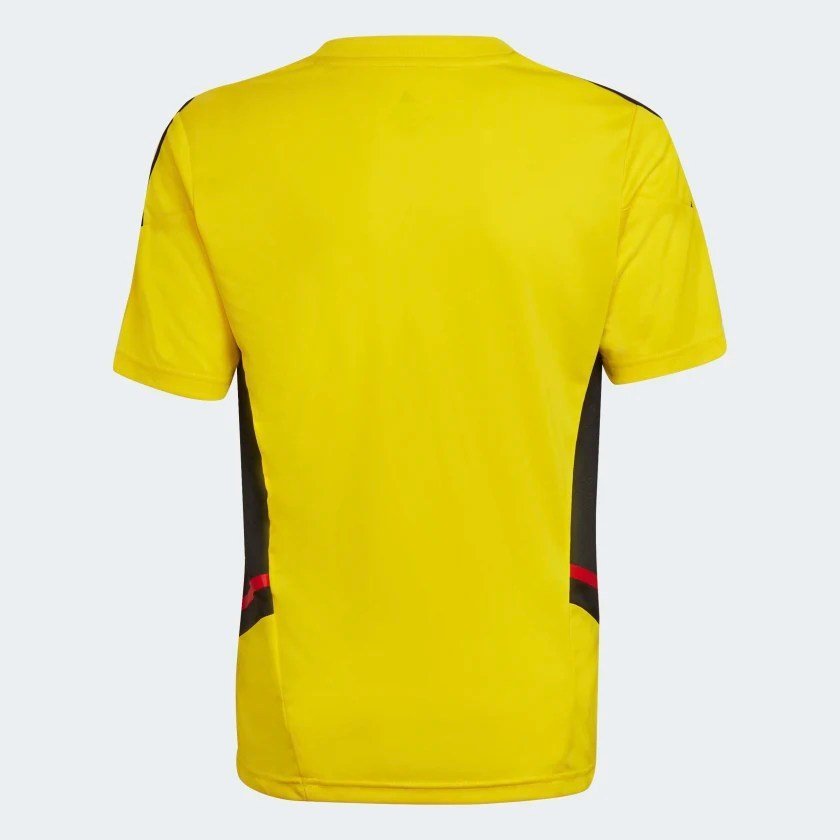 Camisa Treino Flamengo Adidas Infantil Amarela 2022/23 HA5416