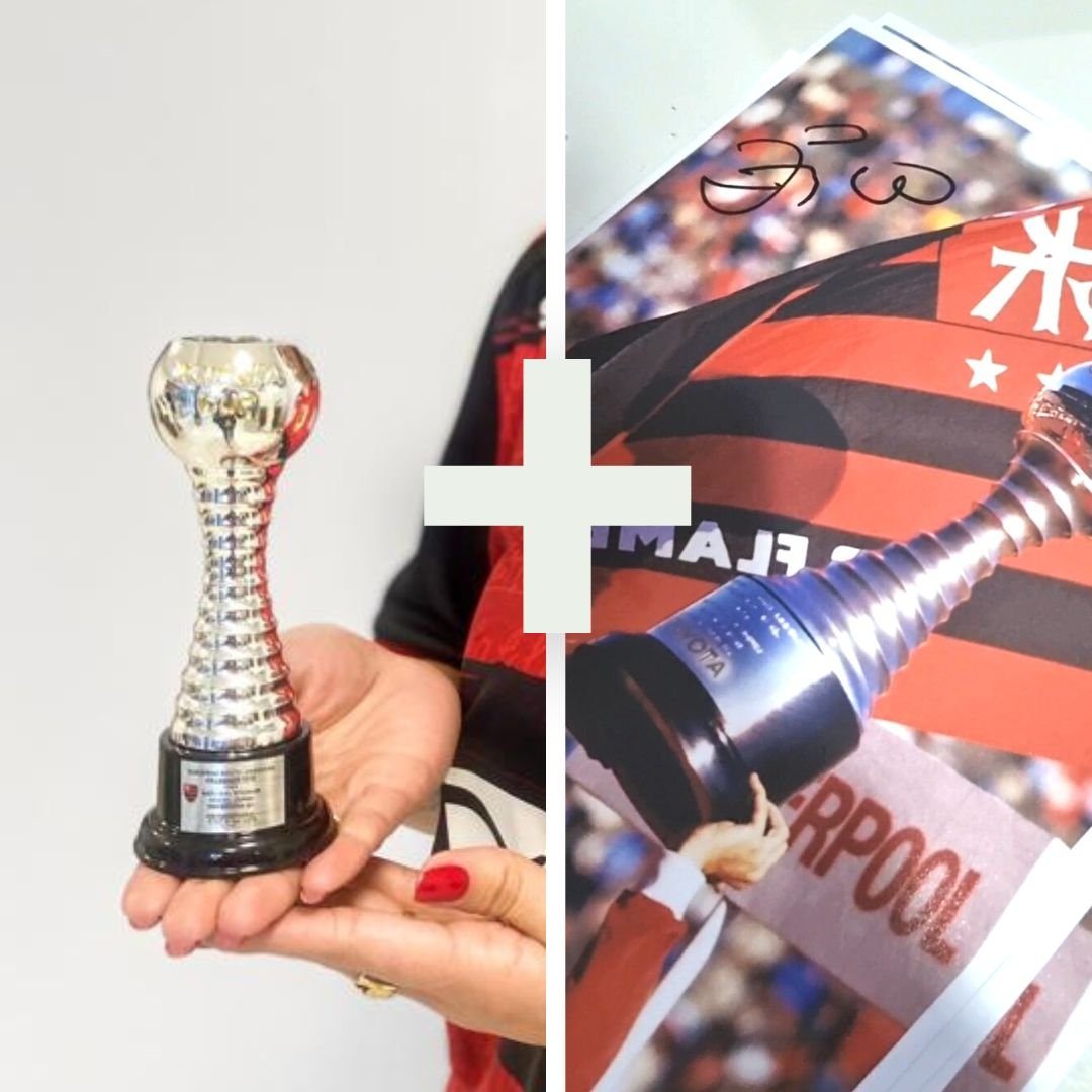 Troféu Mundial Toyota (15cm) + Foto Autógrafo Manual
