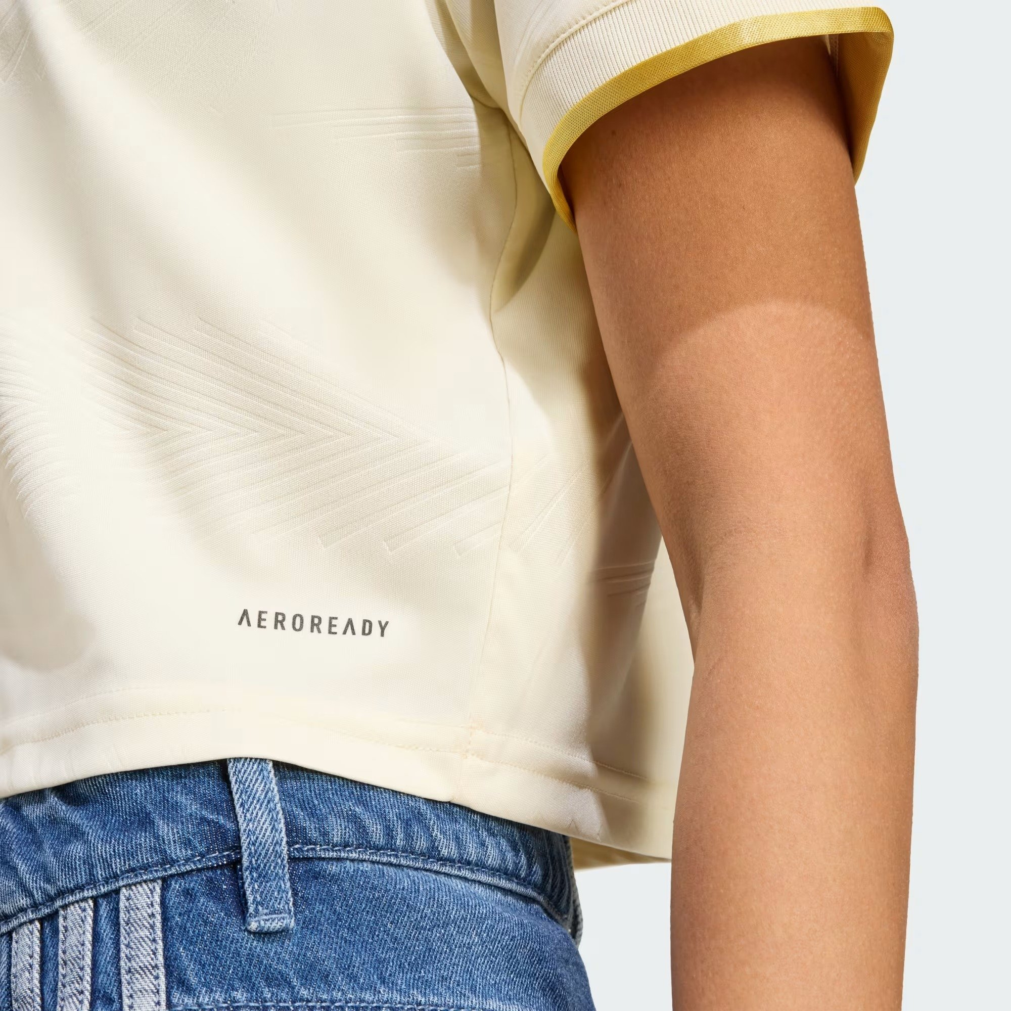 Camisa Feminina III Flamengo 2025 Cropped Off White JN9033