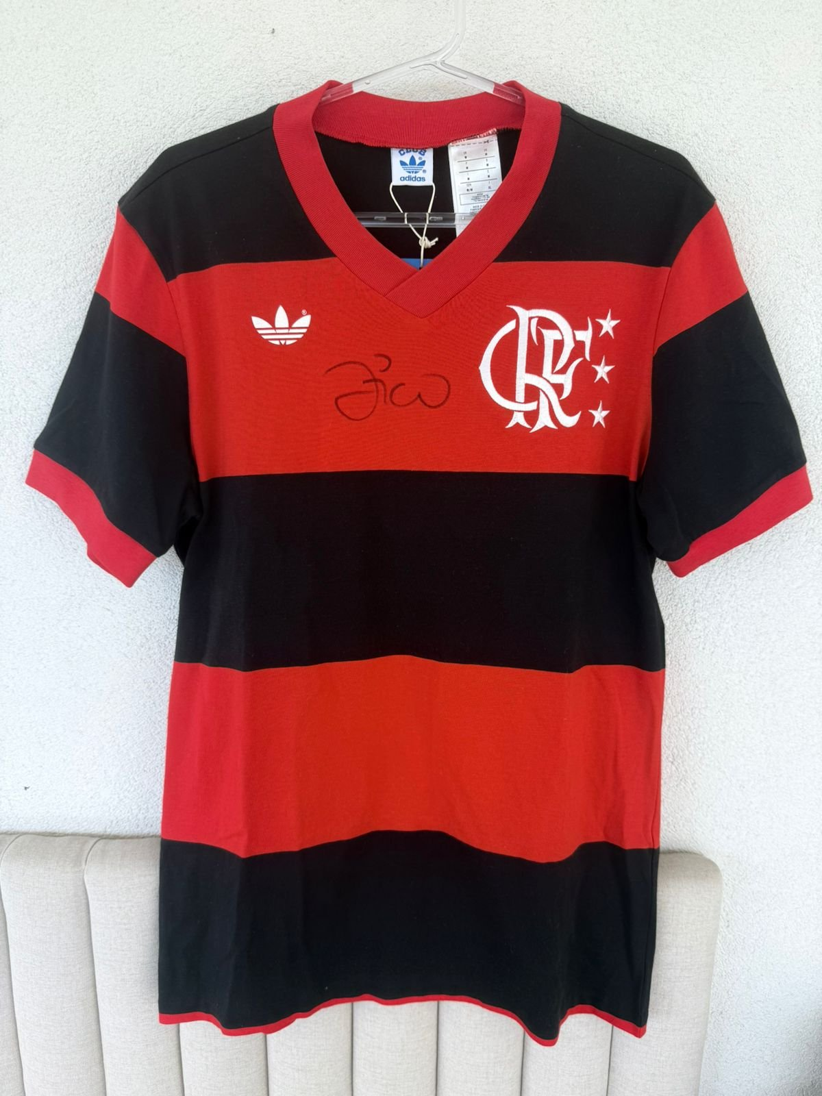 Camisa Retrô Flamengo Mundial 1981 (Com Autógrafo do Zico)
