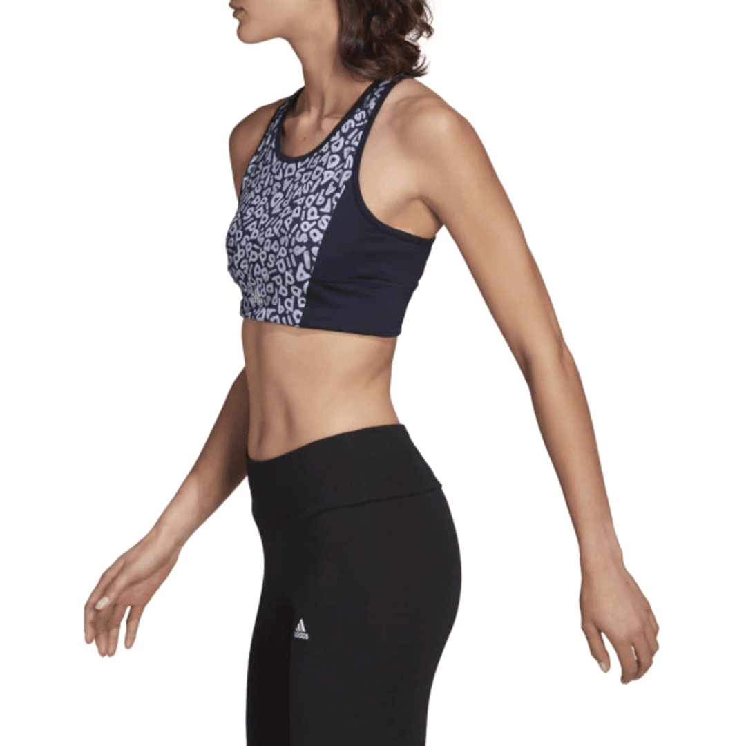 Top Esportivo Original Adidas + Farm Rio Aeroready 3-Stripes - Coleção 2021 GS6338