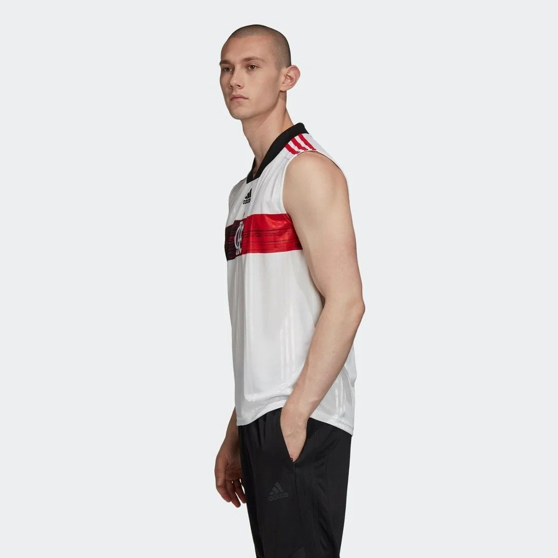 Regata Flamengo Adidas II 2020 2021 Branca FH7586