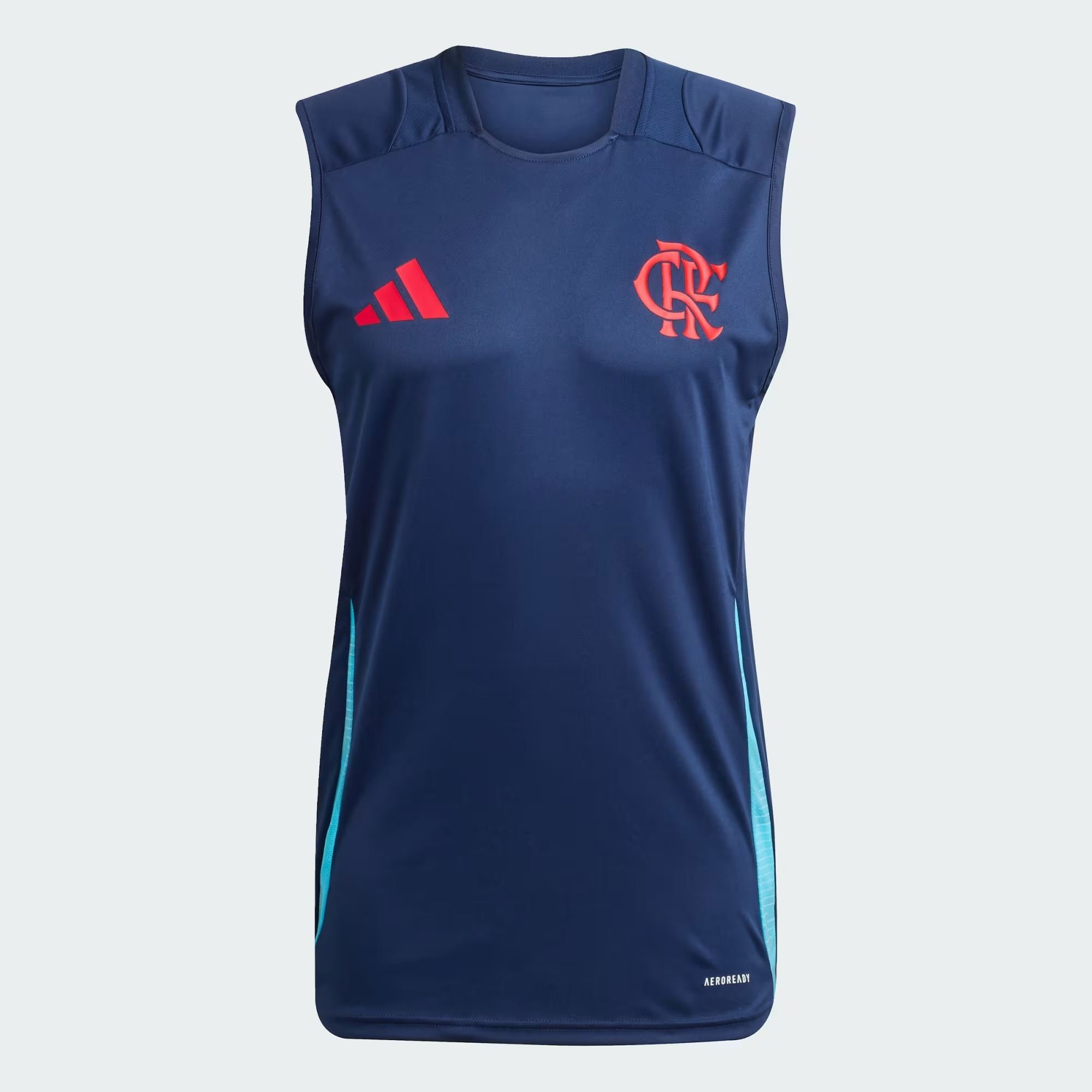 Regata Treino Flamengo Adidas Azul 2025 JI9823