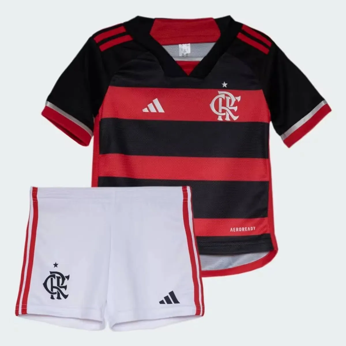 Mini Kit Flamengo Adidas I 2024 IP8206 JW7629