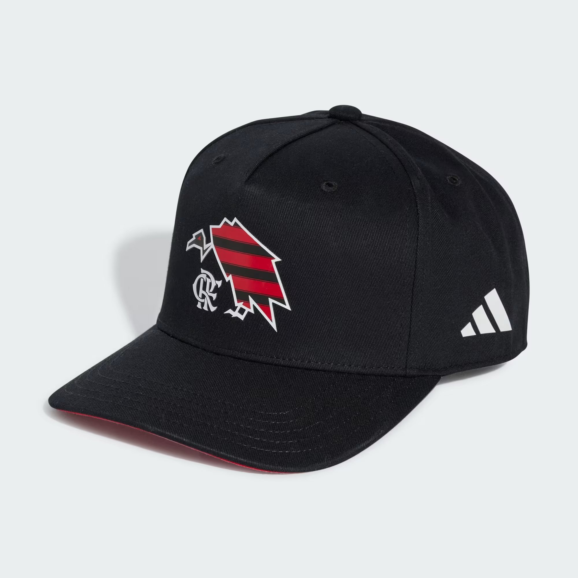Boné Flamengo Adidas Snapback Preto 2025  - JI5173