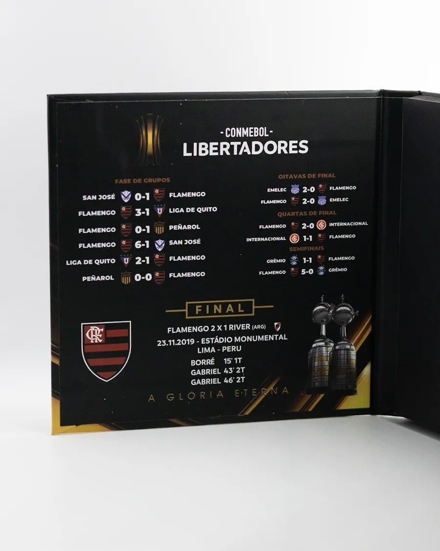 Medalhão Bicampeão Libertadores Flamengo 2019 - Edição Especial