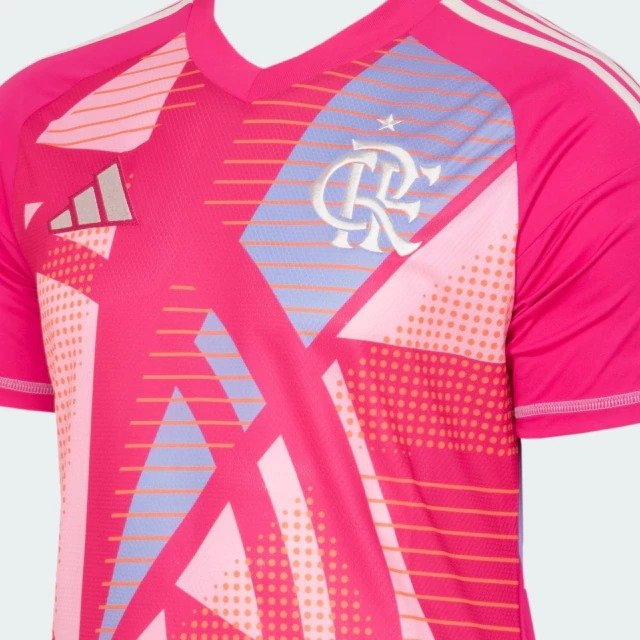 Camisa Goleiro Flamengo Adidas II Rosa 2025/26 JE6688