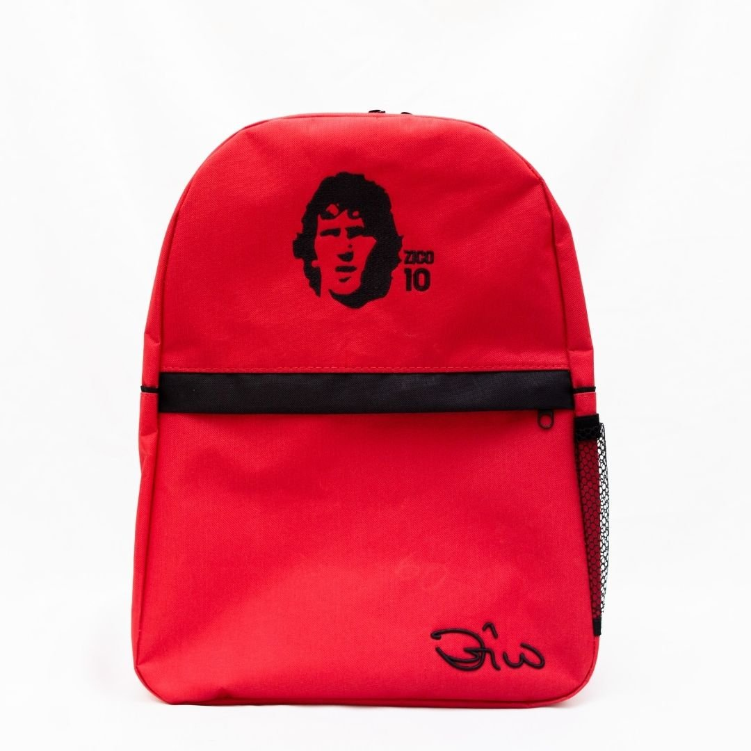 Mochila Vermelha Rosto do Zico