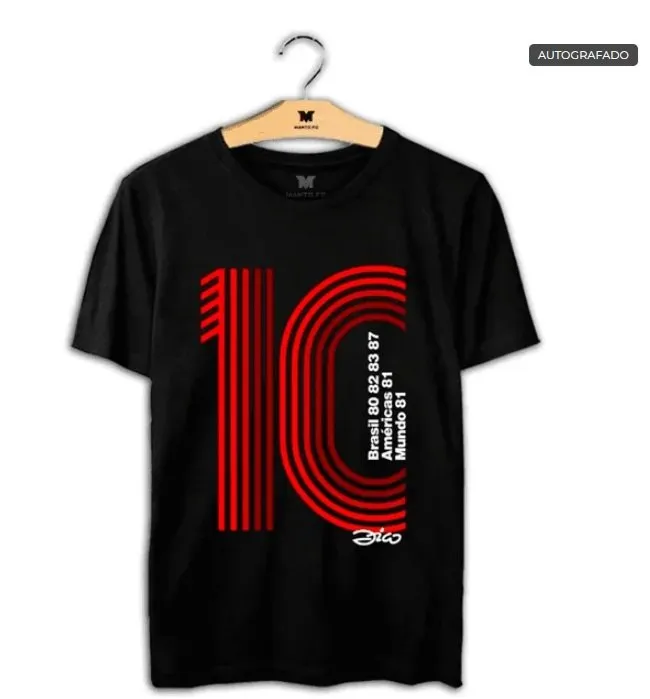 Camisa Grandes Conquistas 10 (Com Autógrafo Manual sem dedicatória)