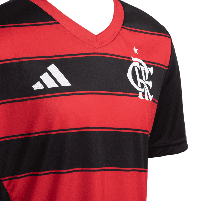 Camisa Flamengo Infantil Fan Jogo 1 Adidas 2025 JG8782