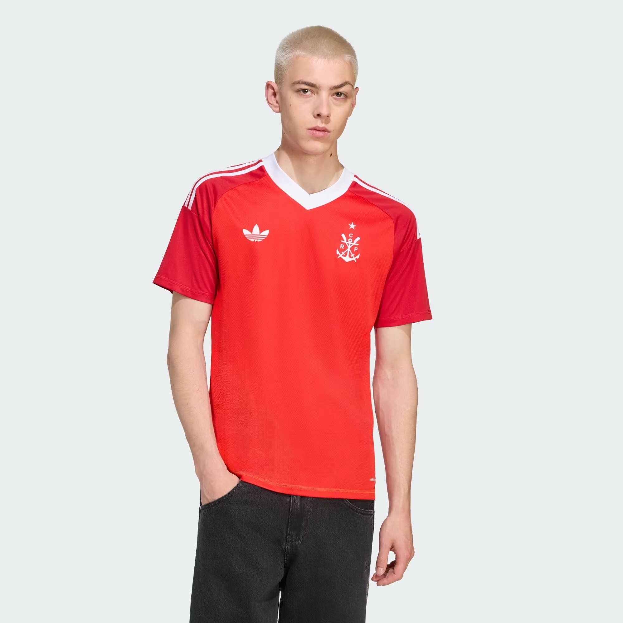Camisa Goleiro Flamengo Adidas Reserva 2025 Vermelha JN9032