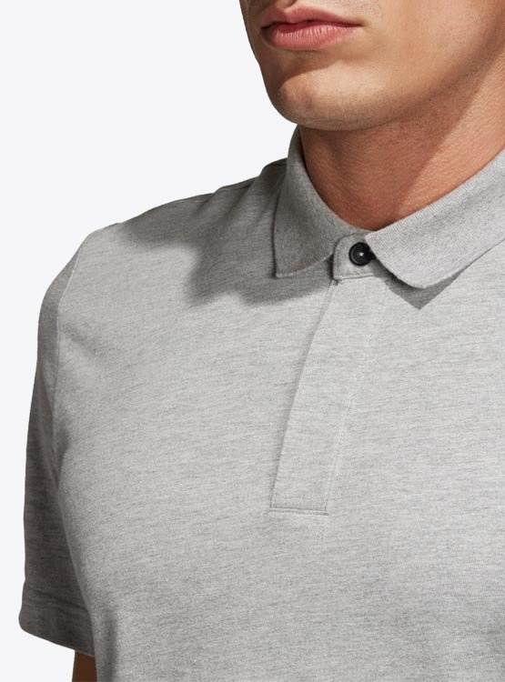 Camisa Polo Adidas MH Plain Cinza DT9898