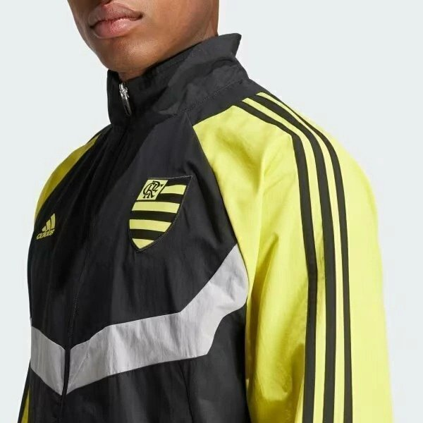 Jaqueta Flamengo Adidas Preta e Amarela IP8186