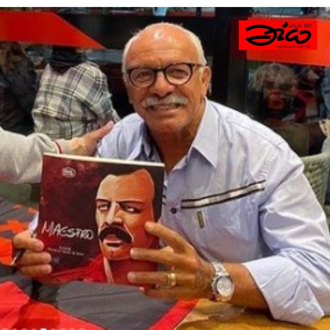 Livro "Maestro" com autógrafo e dedicatória do Junior
