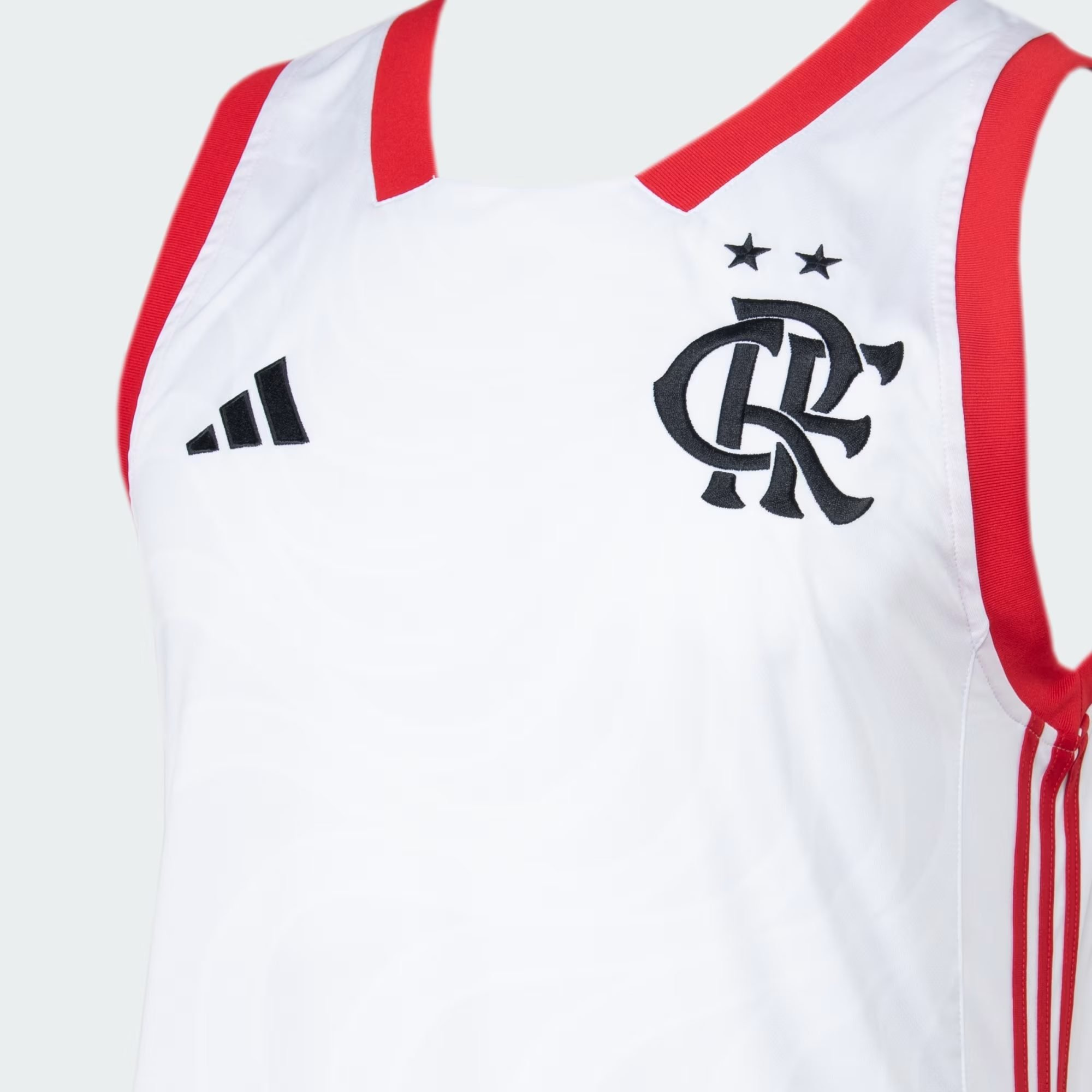 Regata de Basquete Flamengo Adidas Branca 2024/25 JJ0663