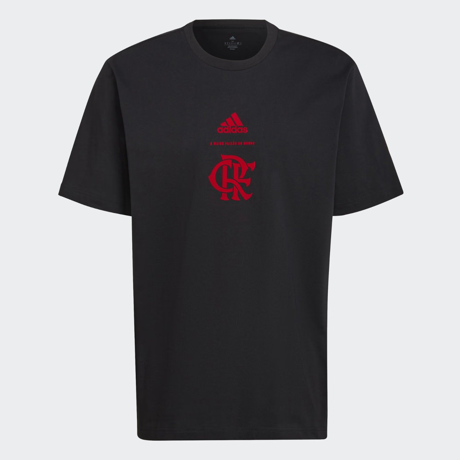 Camiseta Flamengo Adidas 3-Stripes Preta HA5391