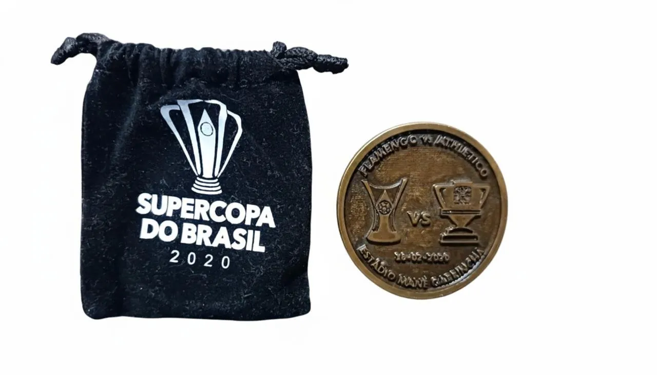 Moeda Supercopa do Brasil 2020 Flamengo X Athletico Taças