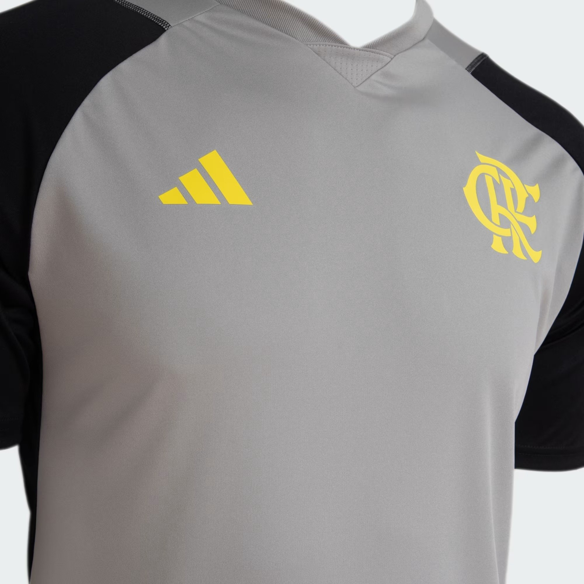 Camisa Treino Flamengo Adidas Comissão Técnica Cinza 2024/25 - IP8221