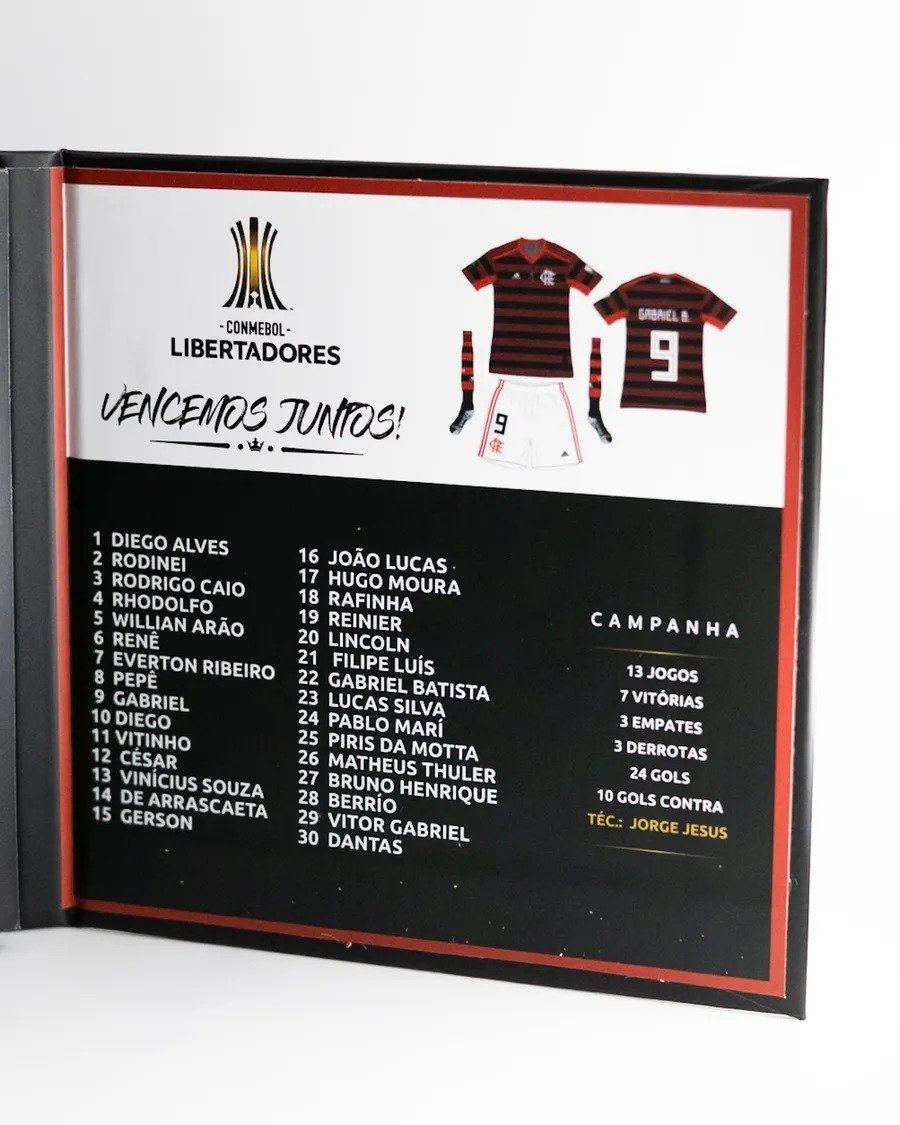 Medalhão Bicampeão Libertadores Flamengo 2019 - Edição Especial