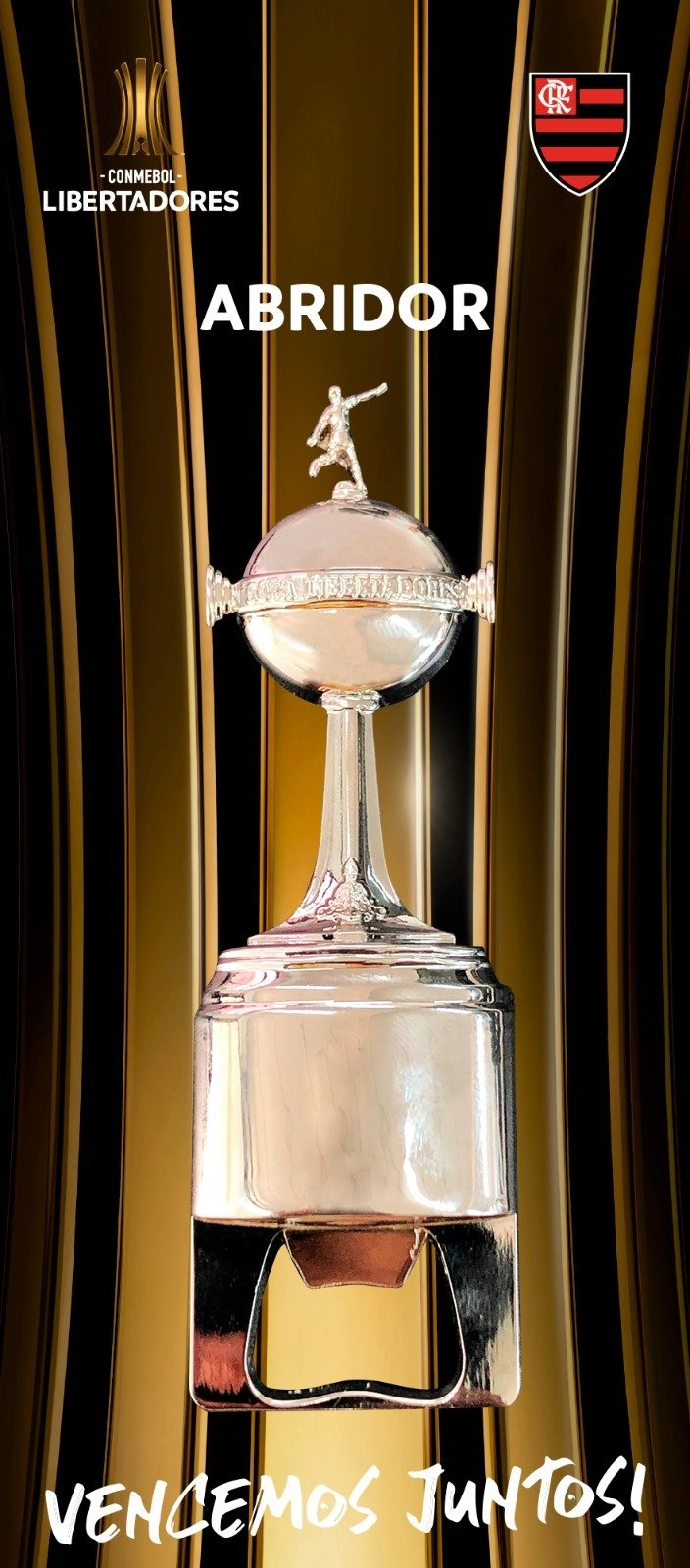 Abridor de Garrafa Taça Libertadores Flamengo