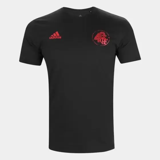 Camiseta Flamengo Adidas 40 Anos Mundial Masculina Preta - Edição Limitada EY3744