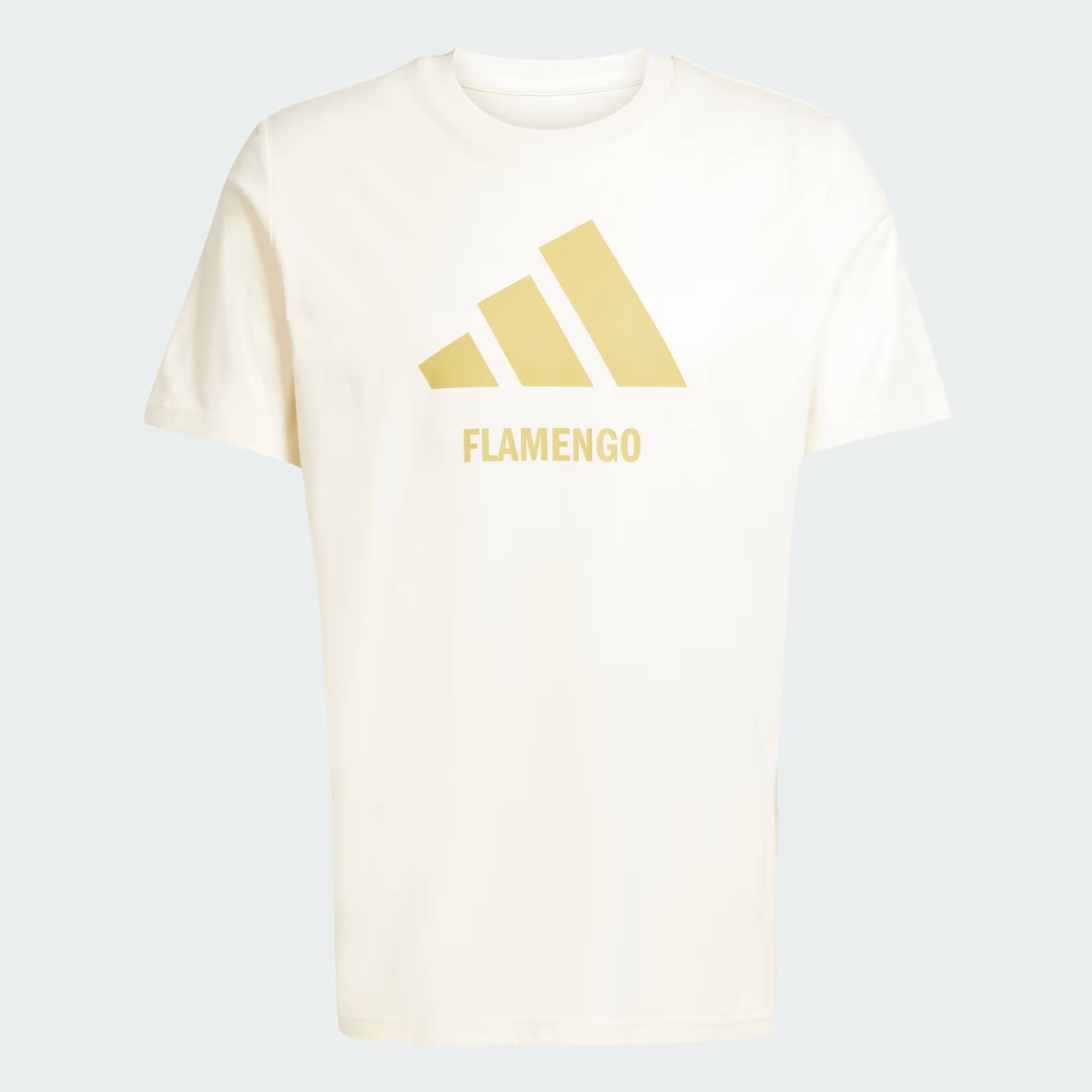 Camiseta Flamengo Adidas Seasonal Graphic Tee Off White JM4923