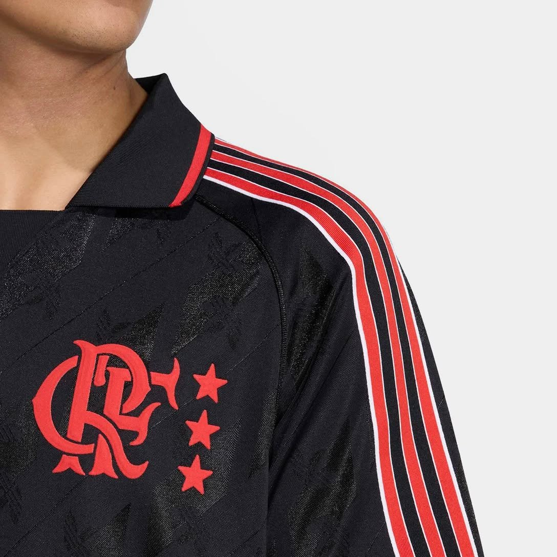 Camisa Flamengo Adidas Lifestyler Preta 2025 KC7921